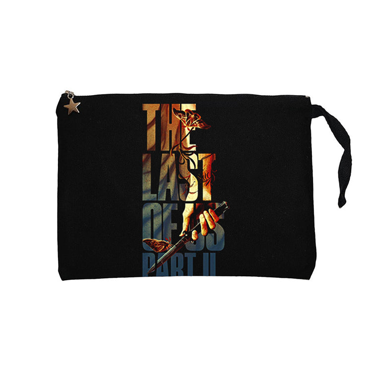 The Last of Us 2 Butterfly Siyah Clutch Astarlı Cüzdan / El Çantası