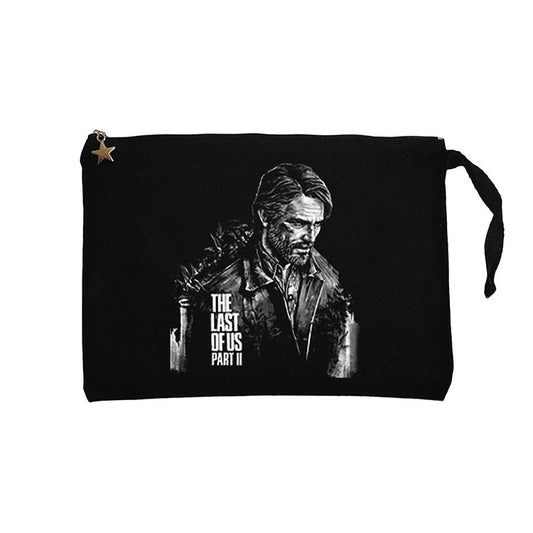 The Last of Us Joel Siyah Clutch Astarlı Cüzdan / El Çantası