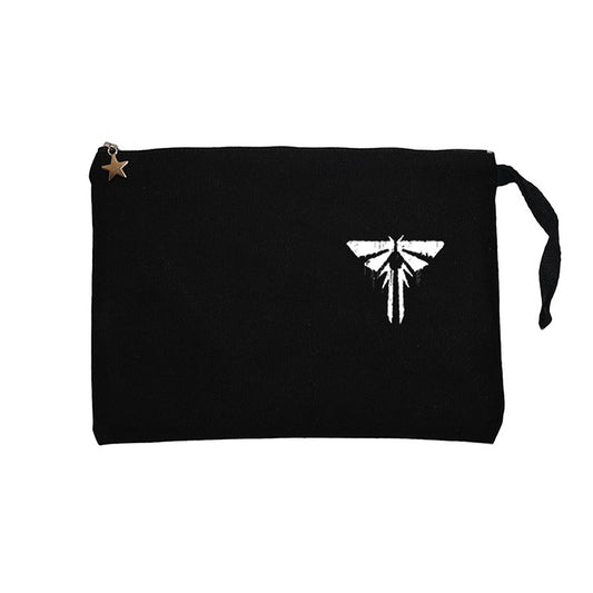 The Last Of Us Logo Siyah Clutch Astarlı Cüzdan / El Çantası