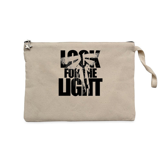 The Last of Us Look for The Light Text Krem Clutch Astarlı Cüzdan / El Çantası