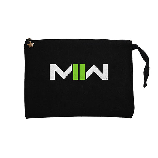 Call Of Duty Modern Warfare II Logo Siyah Clutch Astarlı Cüzdan / El Çantası