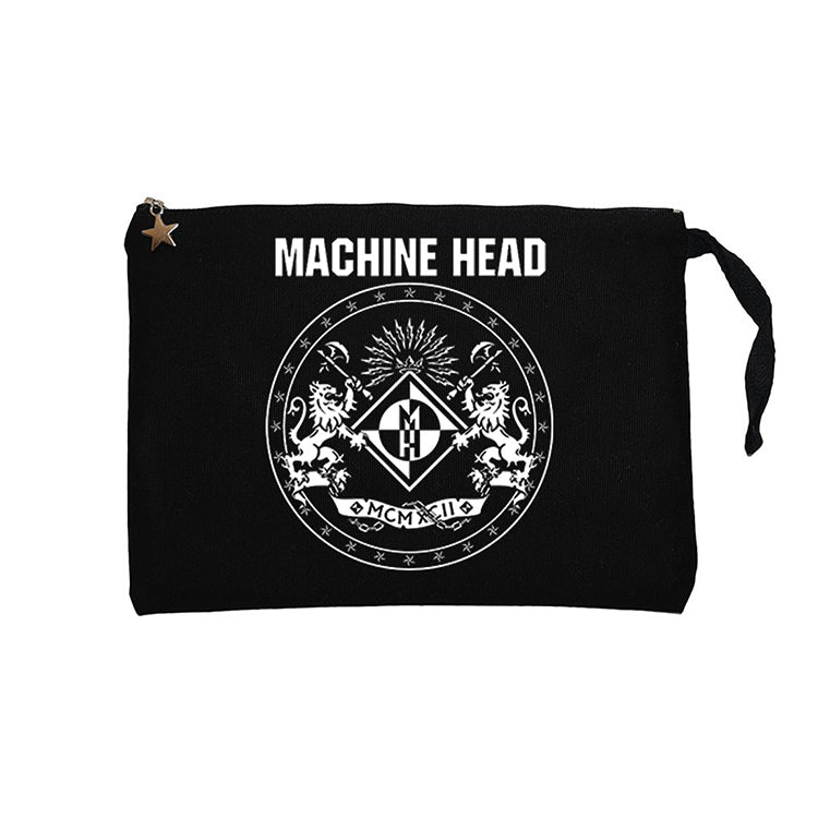 Machine Head Album 2020 Siyah Clutch Astarlı Cüzdan / El Çantası