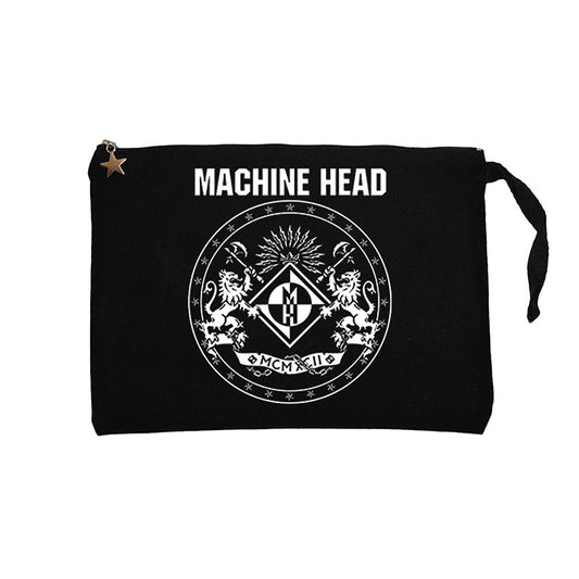 Machine Head Album 2020 Siyah Clutch Astarlı Cüzdan / El Çantası