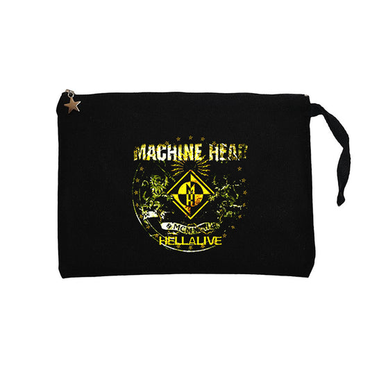 Machine Head Hellalive Siyah Clutch Astarlı Cüzdan / El Çantası