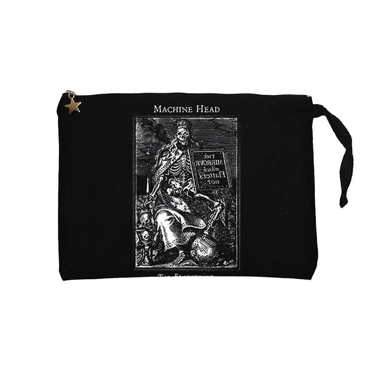 Machine Head The Blackening Siyah Clutch Astarlı Cüzdan / El Çantası