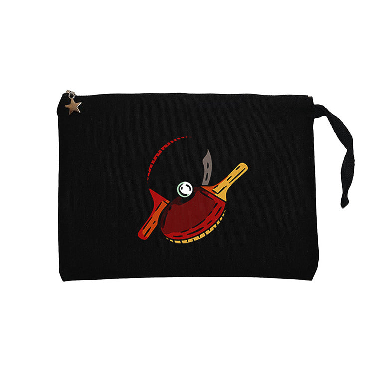 Ping Pong Classic Siyah Clutch Astarlı Cüzdan / El Çantası