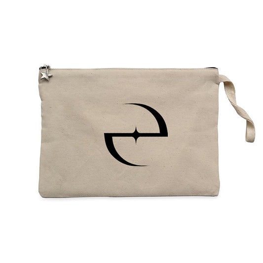 Evanescence Classic Logo Krem Clutch Astarlı Cüzdan / El Çantası