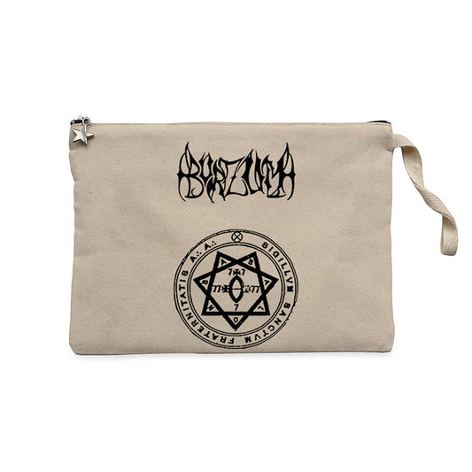 Burzum Demo ii Krem Clutch Astarlı Cüzdan / El Çantası