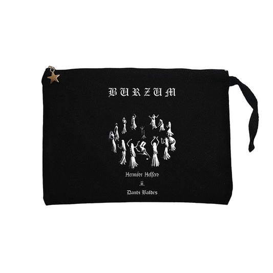 Burzum Graphic Siyah Clutch Astarlı Cüzdan / El Çantası