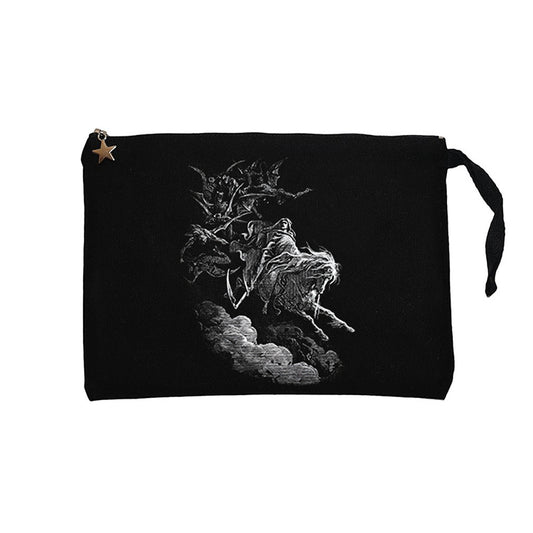 Burzum Ishi Krimpatul Siyah Clutch Astarlı Cüzdan / El Çantası