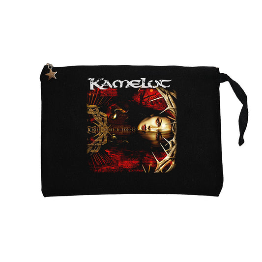 Kamelot The Black Halo Siyah Clutch Astarlı Cüzdan / El Çantası