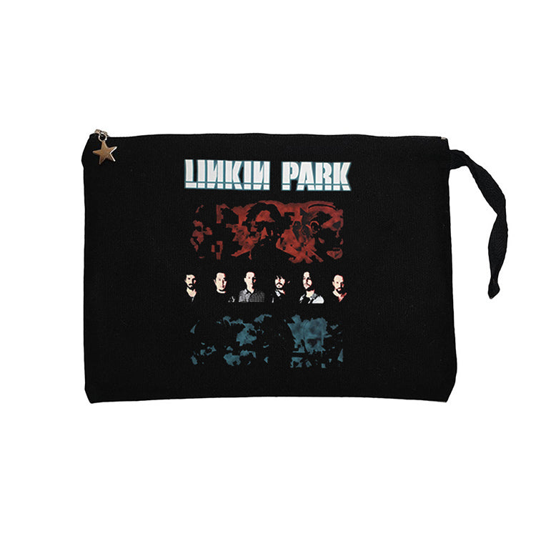 Linkin Park Pixel Siyah Clutch Astarlı Cüzdan / El Çantası