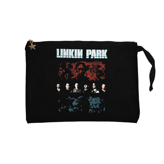 Linkin Park Pixel Siyah Clutch Astarlı Cüzdan / El Çantası