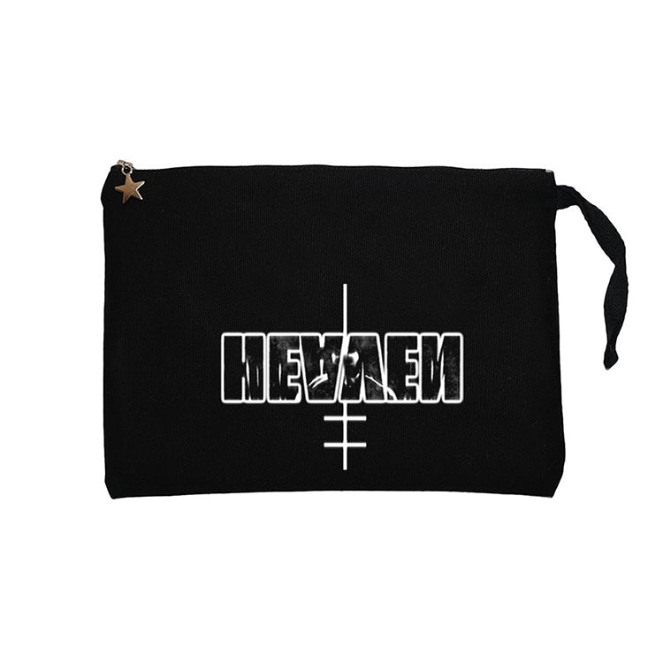 Marilyn Manson Heaven Siyah Clutch Astarlı Cüzdan / El Çantası