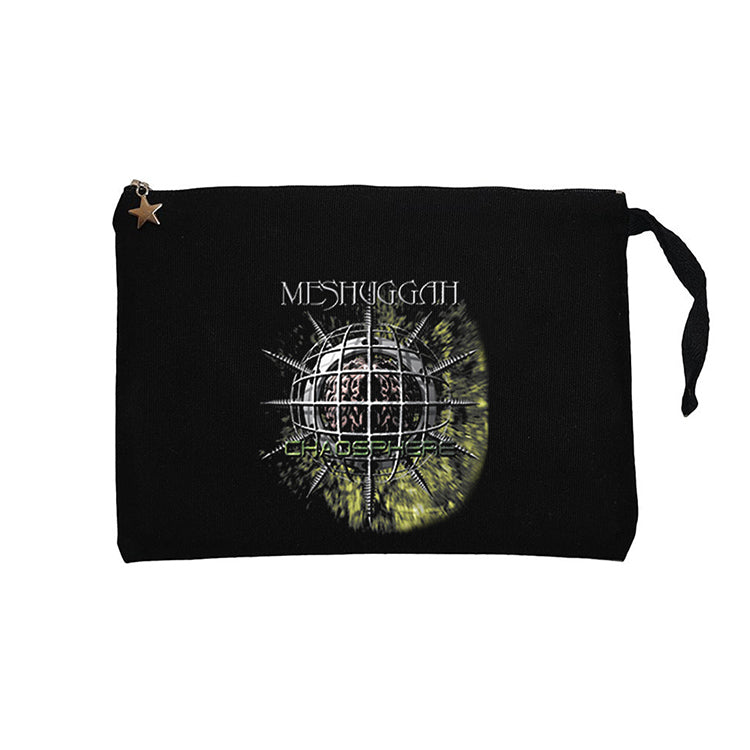 Meshuggah Catch Thirtythree Born in Dissonance Siyah Clutch Astarlı Cüzdan / El Çantası