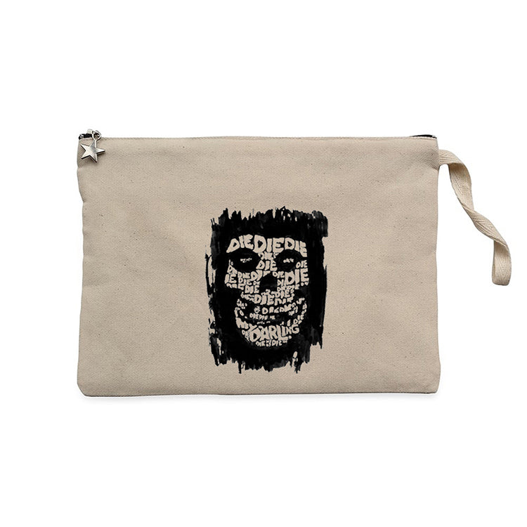 Misfits Die Die My Darling Krem Clutch Astarlı Cüzdan / El Çantası