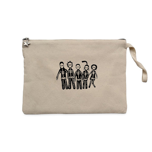 Misfits Lightning Krem Clutch Astarlı Cüzdan / El Çantası