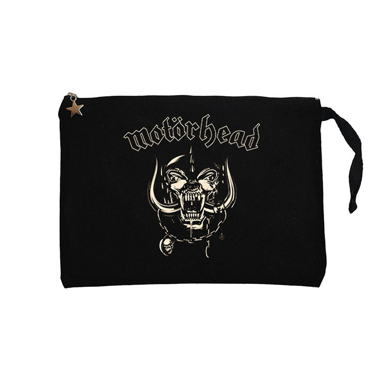 Motörhead 1977 Siyah Clutch Astarlı Cüzdan / El Çantası