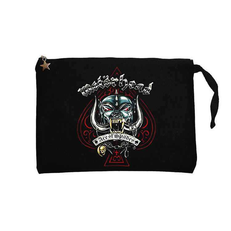 Motörhead Ace of Spades Siyah Clutch Astarlı Cüzdan / El Çantası