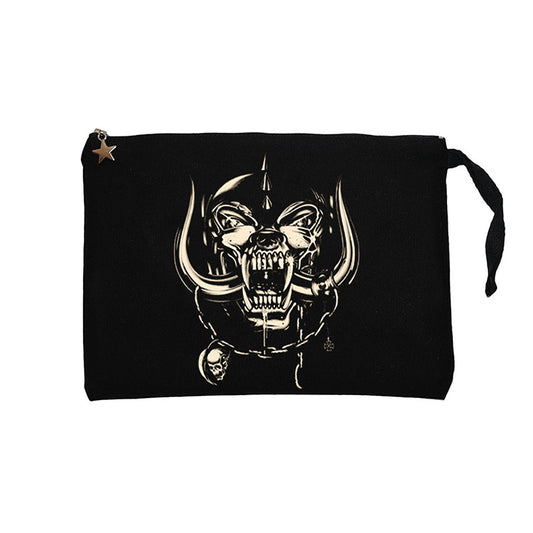 Motörhead Logo Siyah Clutch Astarlı Cüzdan / El Çantası