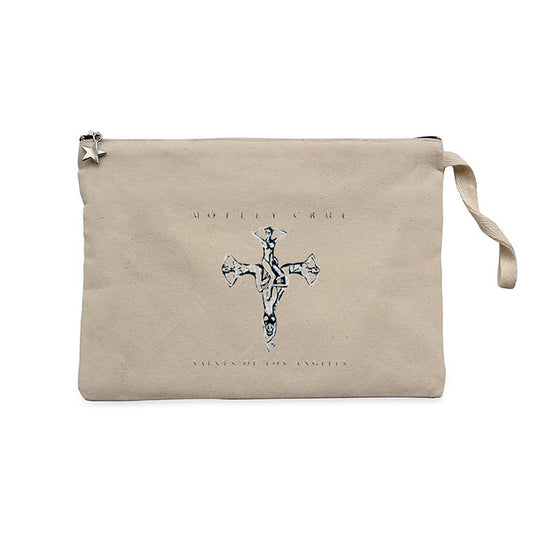 Mötley Crüe Saints Of Los Angeles Krem Clutch Astarlı Cüzdan / El Çantası