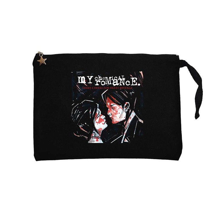 My Chemical Romance Three Cheers for Sweet Revenge Siyah Clutch Astarlı Cüzdan / El Çantası