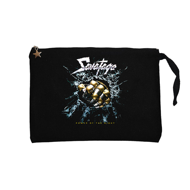 Savatage Power Of The Night Siyah Clutch Astarlı Cüzdan / El Çantası