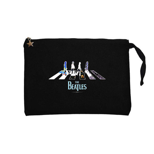 The Beatles Abbey Road Siyah Clutch Astarlı Cüzdan / El Çantası