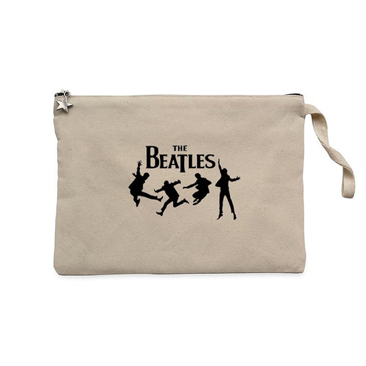 The Beatles Multimedia Krem Clutch Astarlı Cüzdan / El Çantası