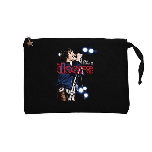 The Doors in Concert Konser Siyah Clutch Astarlı Cüzdan / El Çantası