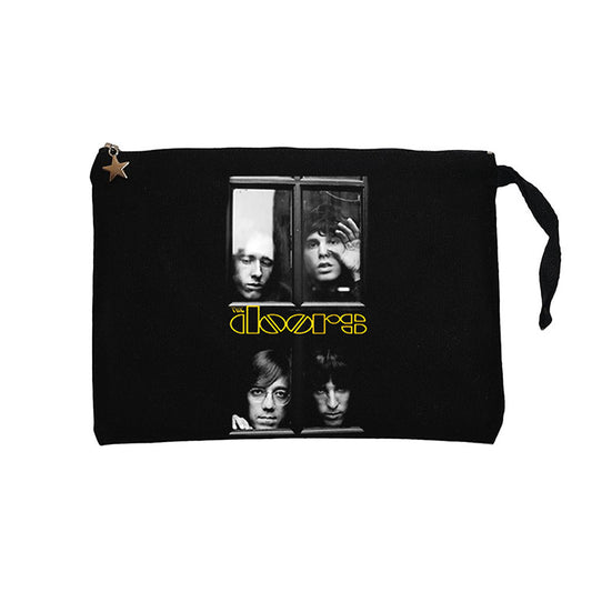 The Doors Windows Siyah Clutch Astarlı Cüzdan / El Çantası