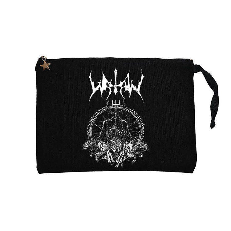 Watain Wolves Siyah Clutch Astarlı Cüzdan / El Çantası