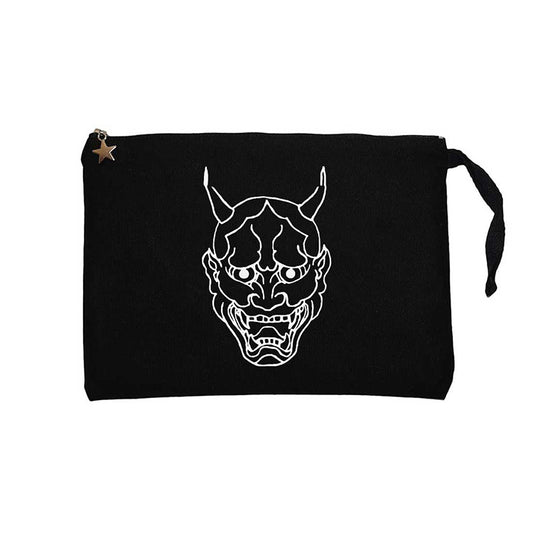 Ghostemane Maske Siyah Clutch Astarlı Cüzdan / El Çantası