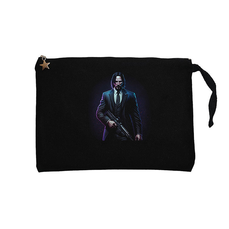 John Wick Art Classic Siyah Clutch Astarlı Cüzdan / El Çantası