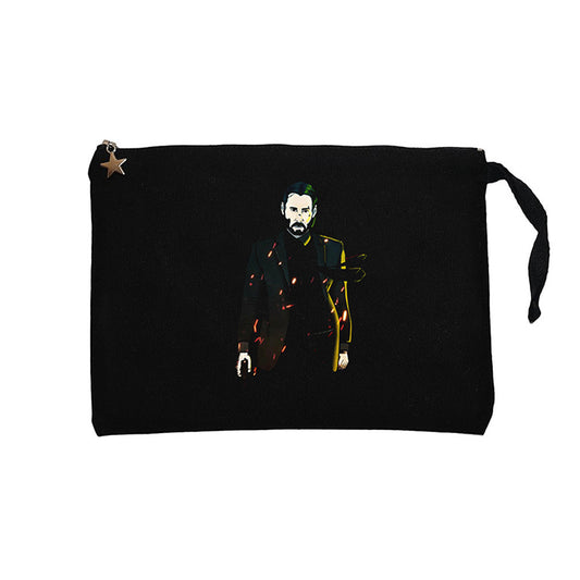 John Wick Graphic Design Siyah Clutch Astarlı Cüzdan / El Çantası