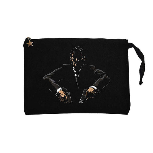 John Wick Minimal Siyah Clutch Astarlı Cüzdan / El Çantası