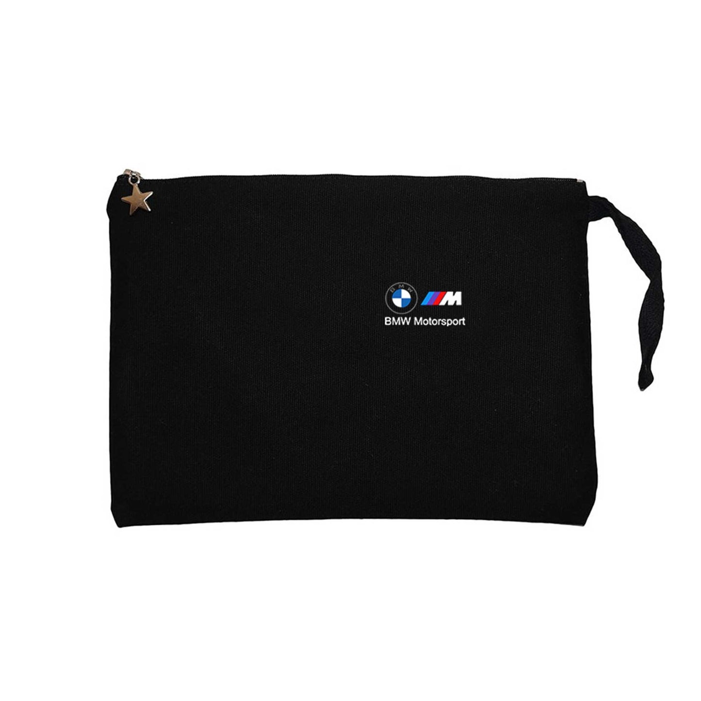 BMW Logo M Power Motorsport 2 Siyah Clutch Astarlı Cüzdan / El Çantası