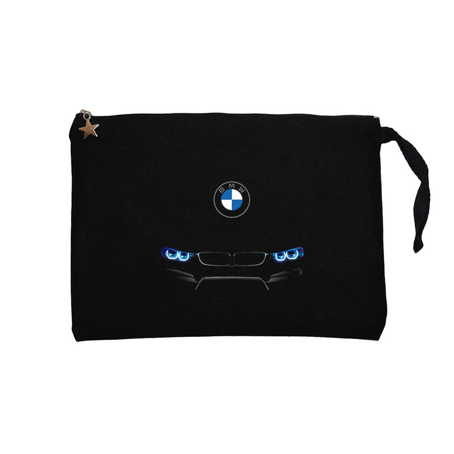 BMW M4 Series Logo Siyah Clutch Astarlı Cüzdan / El Çantası