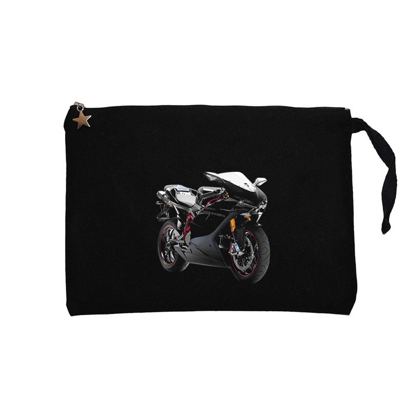 Ducati 1098 Siyah Clutch Astarlı Cüzdan / El Çantası