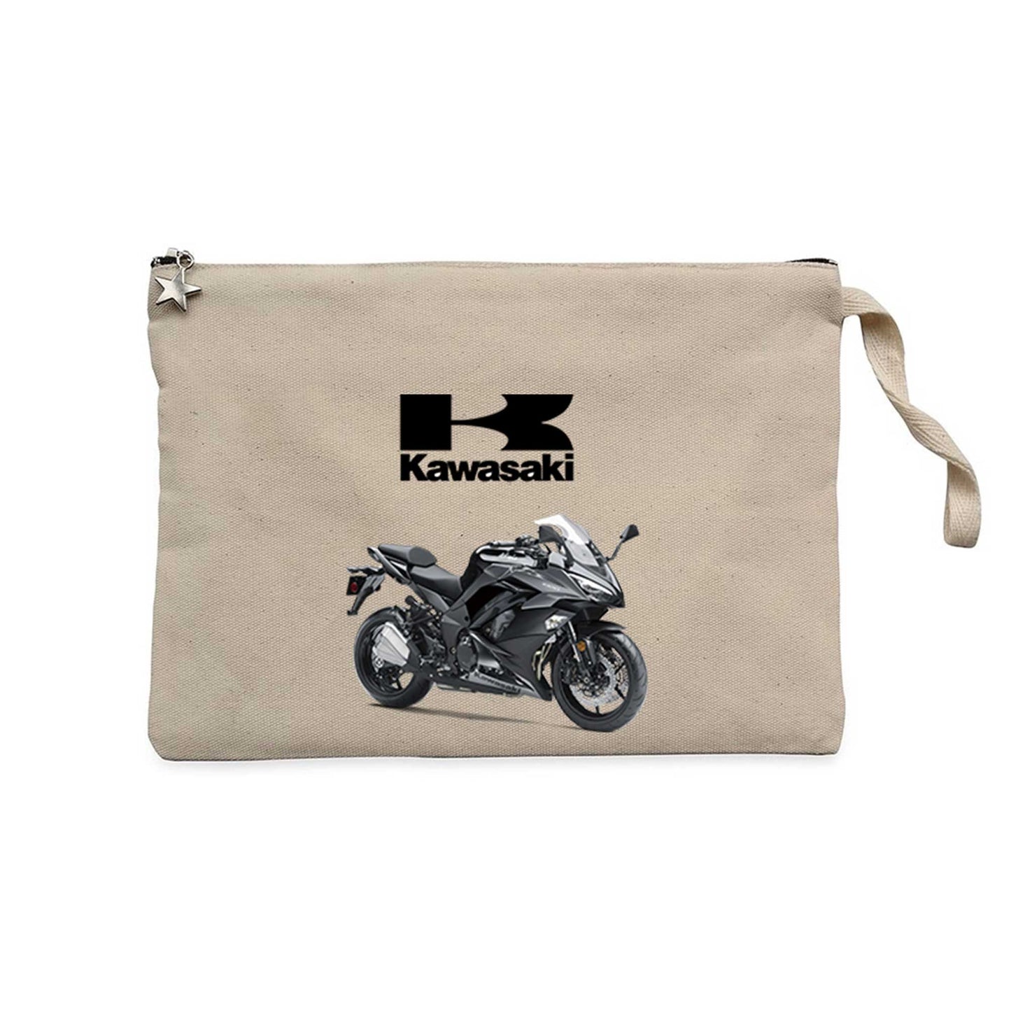 Kawasaki Ninja 1000 Krem Clutch Astarlı Cüzdan / El Çantası