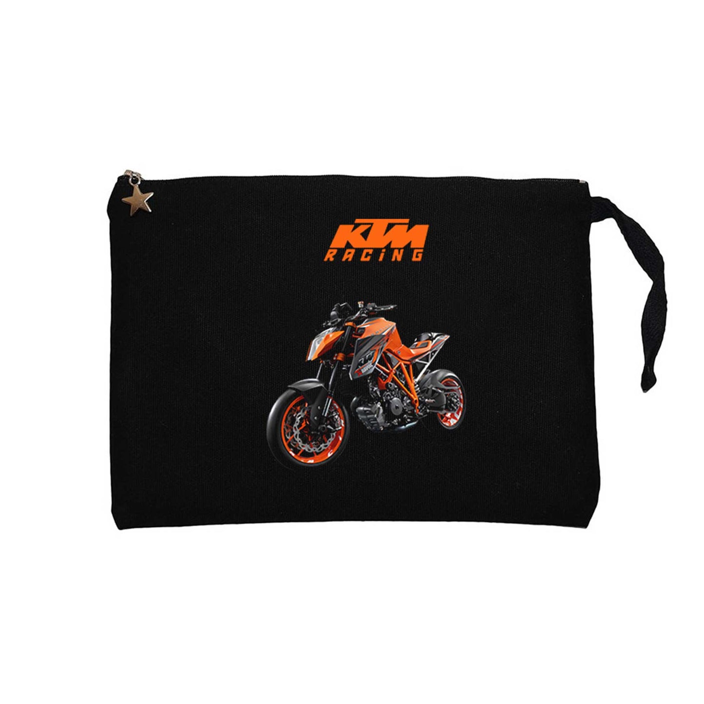 KTM 1290 Super Duke Racing Siyah Clutch Astarlı Cüzdan / El Çantası