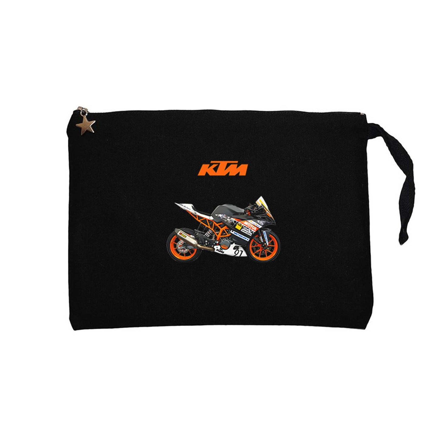 KTM RC 390 Siyah Clutch Astarlı Cüzdan / El Çantası