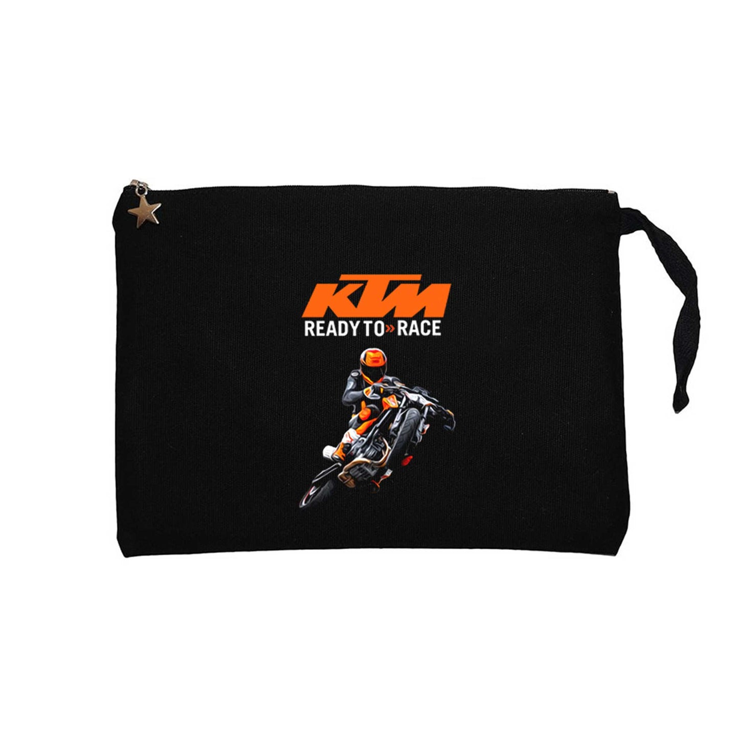 KTM Ready To Race Moto Siyah Clutch Astarlı Cüzdan / El Çantası