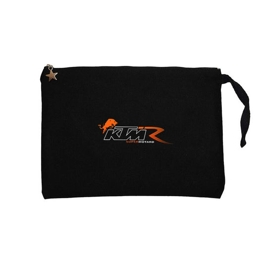 KTM Supermotard Siyah Clutch Astarlı Cüzdan / El Çantası