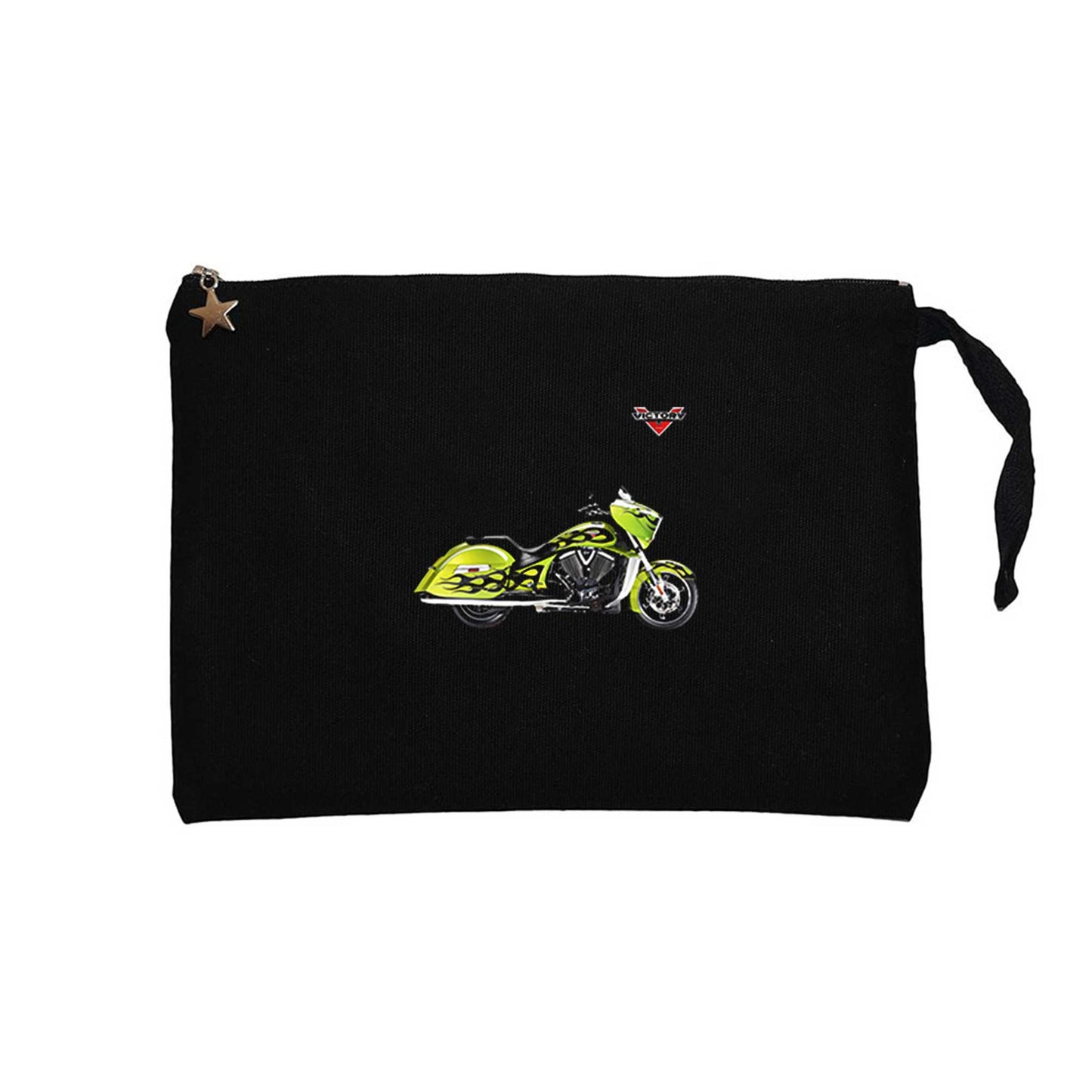 Victory Vison Green Siyah Clutch Astarlı Cüzdan / El Çantası