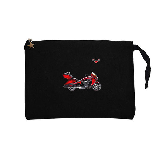 Victory Vison Red Siyah Clutch Astarlı Cüzdan / El Çantası