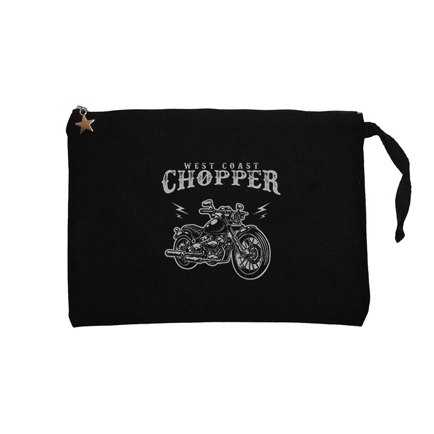 West Coast Choppers Customs Siyah Clutch Astarlı Cüzdan / El Çantası