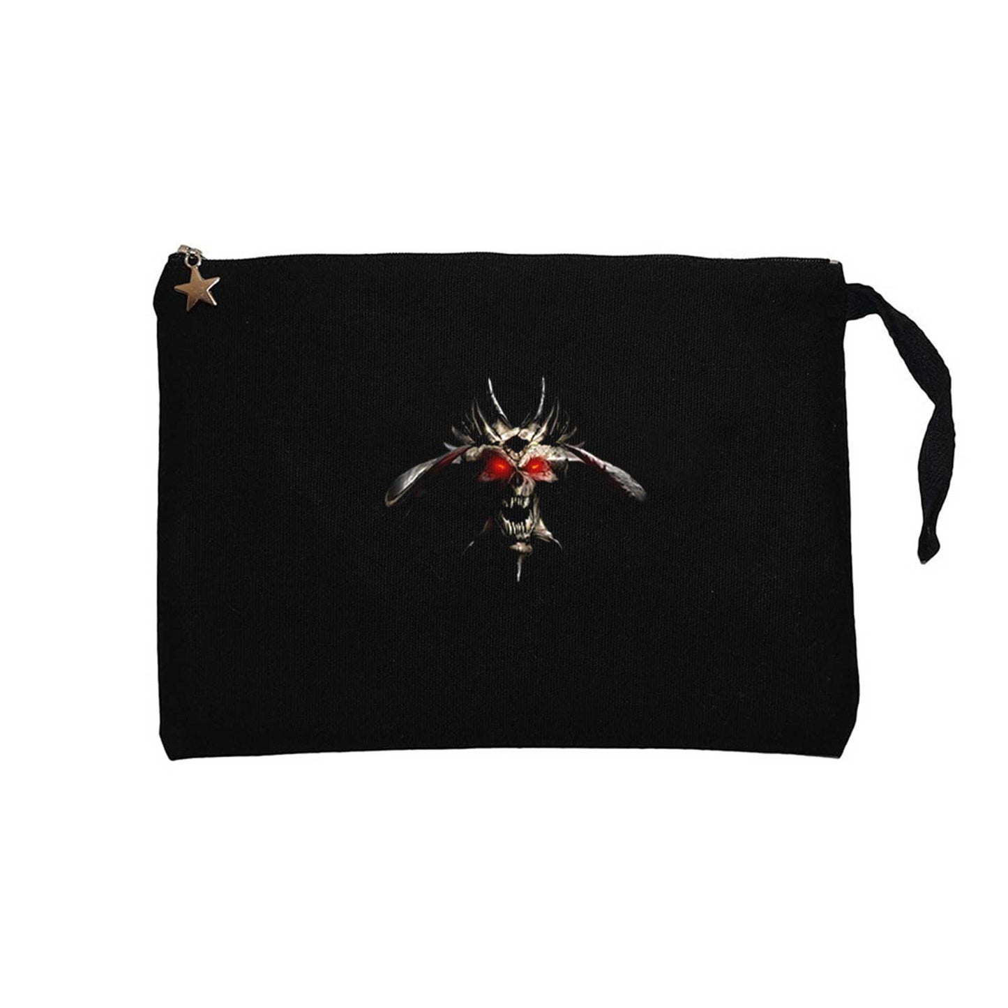 Diablo Hellfire DiabloII Siyah Clutch Astarlı Cüzdan / El Çantası