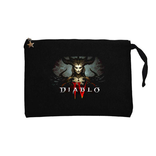 Diablo IV Lilith Siyah Clutch Astarlı Cüzdan / El Çantası