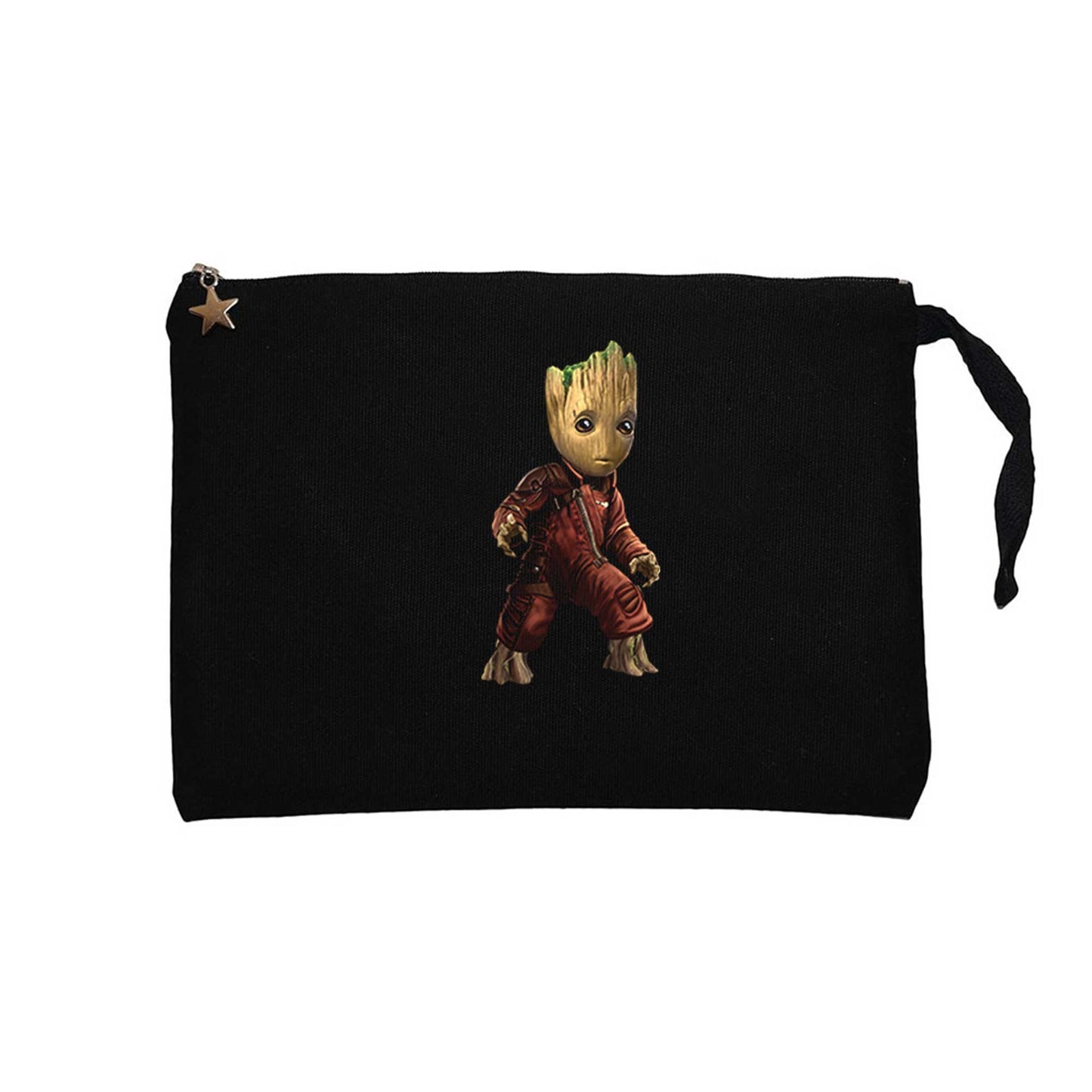 Groot Baby Warrior Siyah Clutch Astarlı Cüzdan / El Çantası